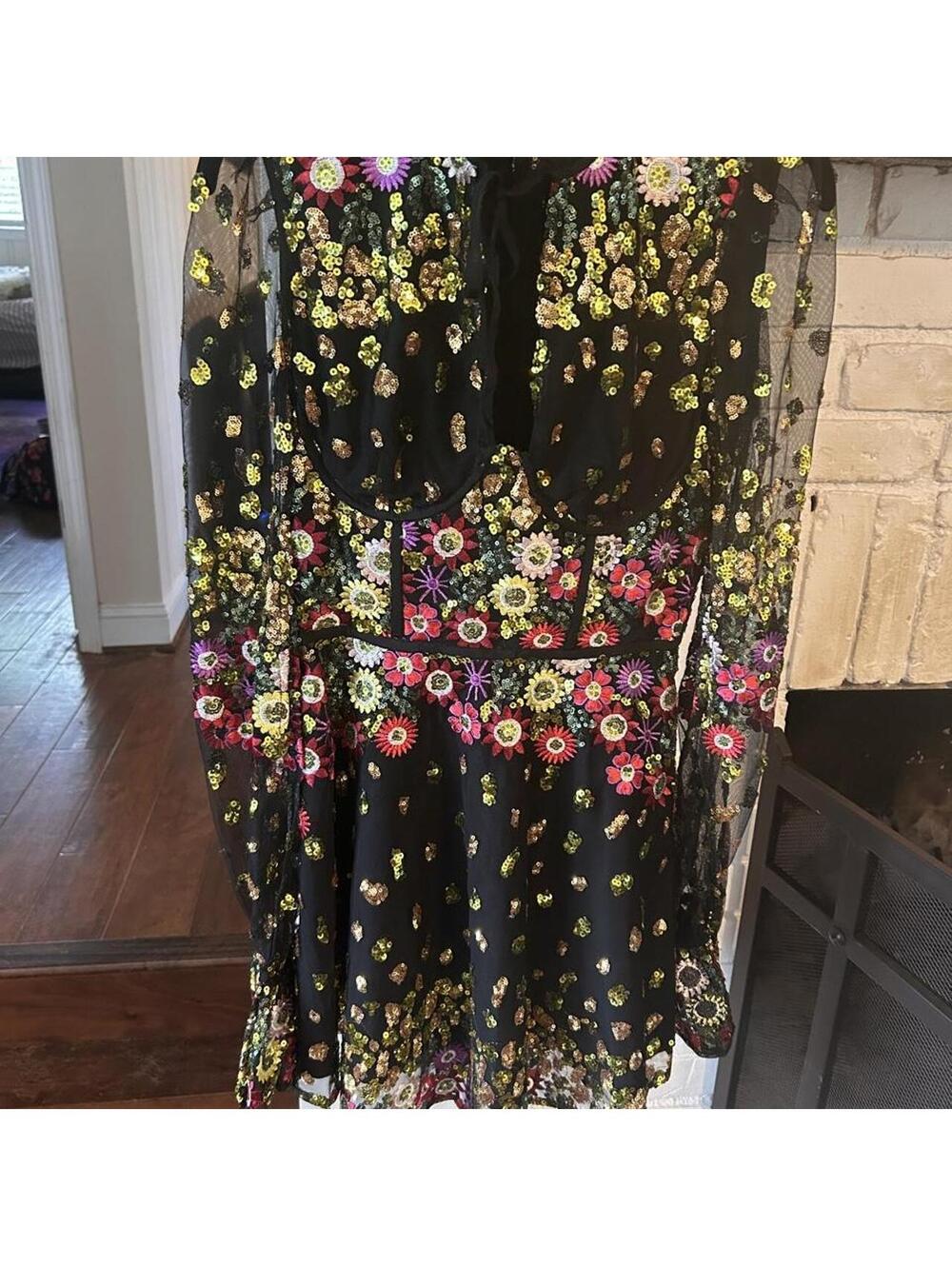 Lovers + Friends Floral Sequin Dress